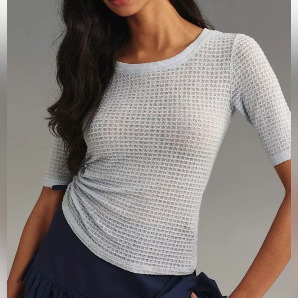 NWT Pilcro Waffle Knit Textured Top